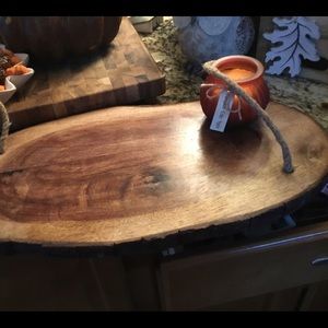 Serving and/or cheese tray with rope handles